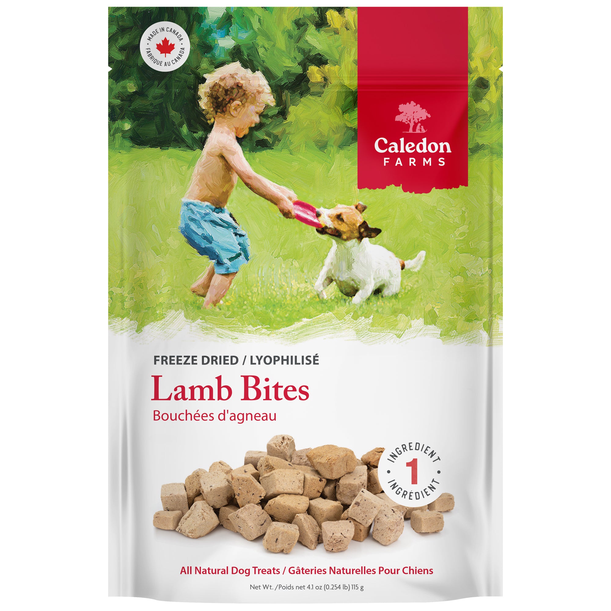 Freeze Dried Lamb Bites Caledon Farms Dog treats