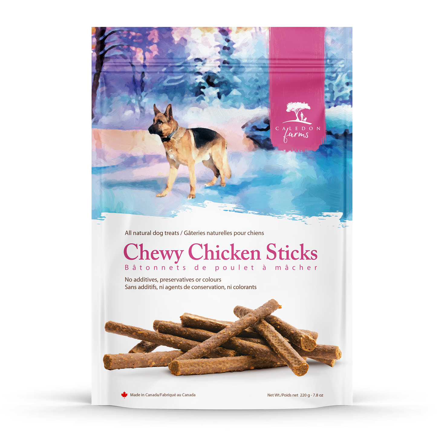 
                        
                          Chewy Chicken Sticks 220g
                        
                      