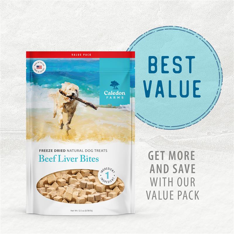 
                        
                          Freeze Dried Beef Liver Bites Value Pack 355g
                        
                      