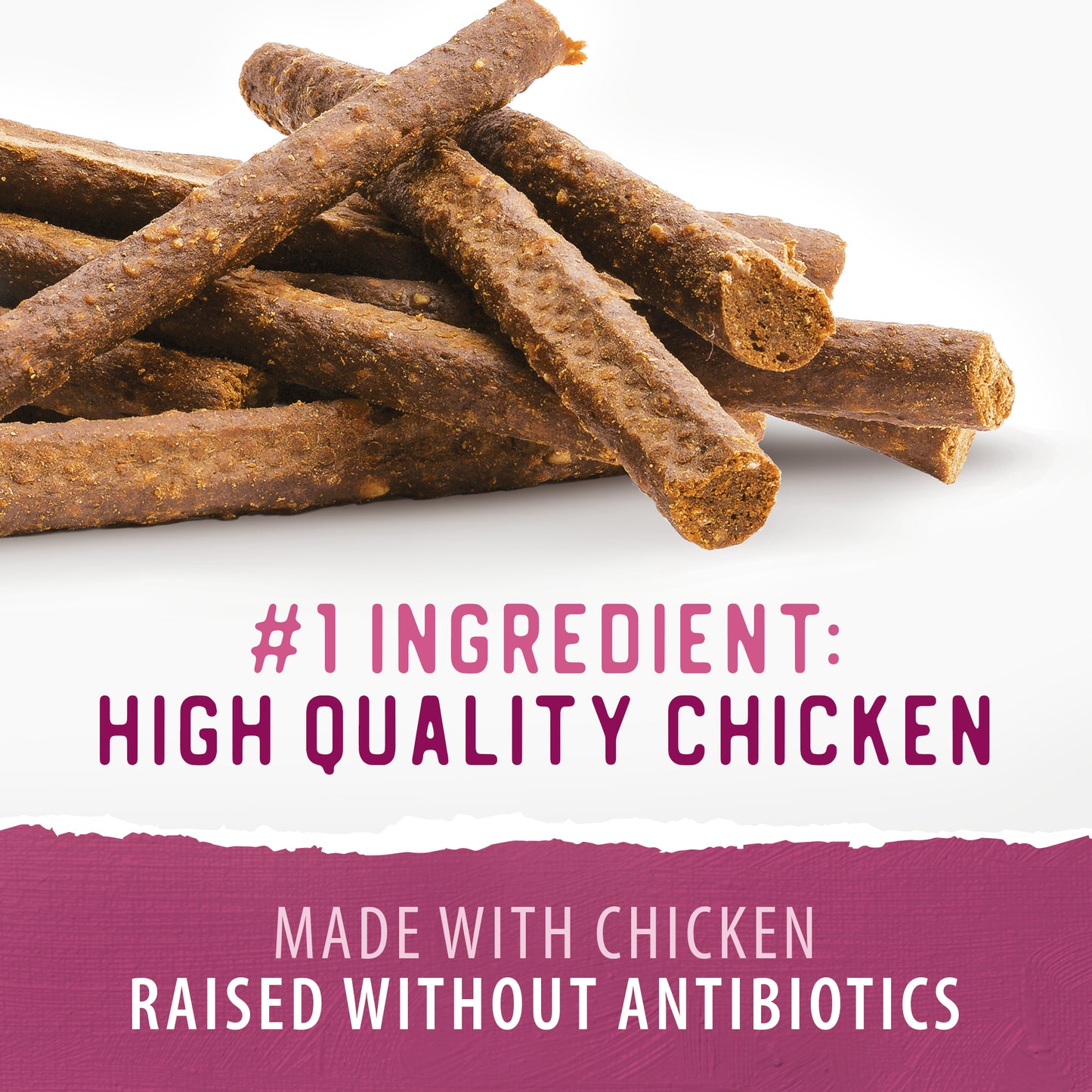 
                        
                          Chewy Chicken Sticks™ 220g
                        
                      