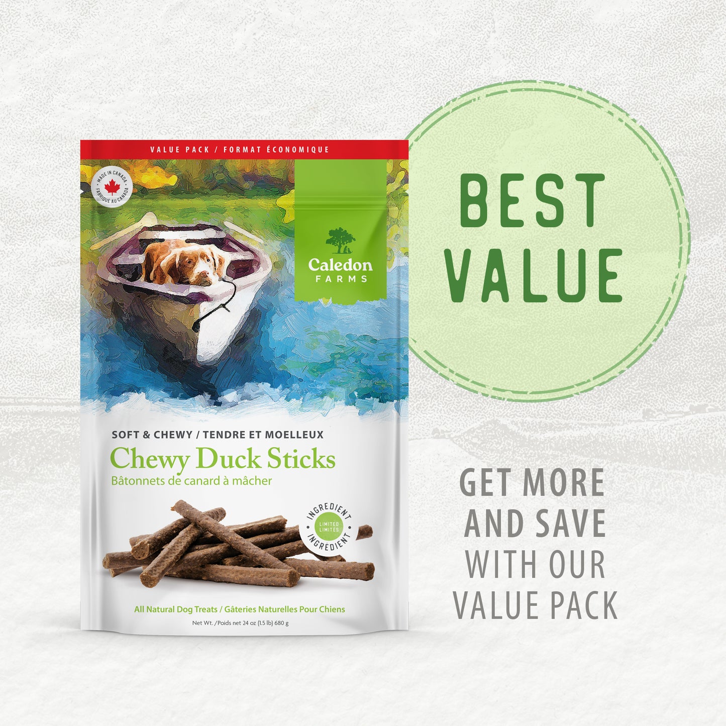 
                        
                          Chewy Duck Sticks Value Pack 680g
                        
                      
