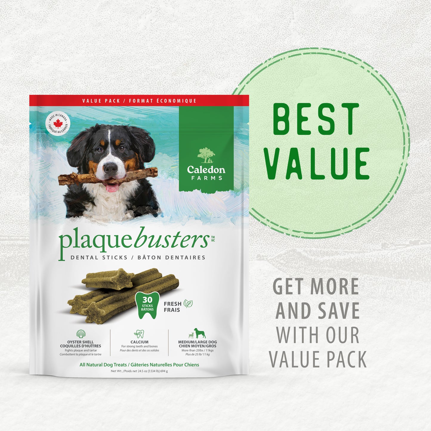 
                        
                          Plaque Busters Fresh Dental Sticks Value Pack 696g
                        
                      