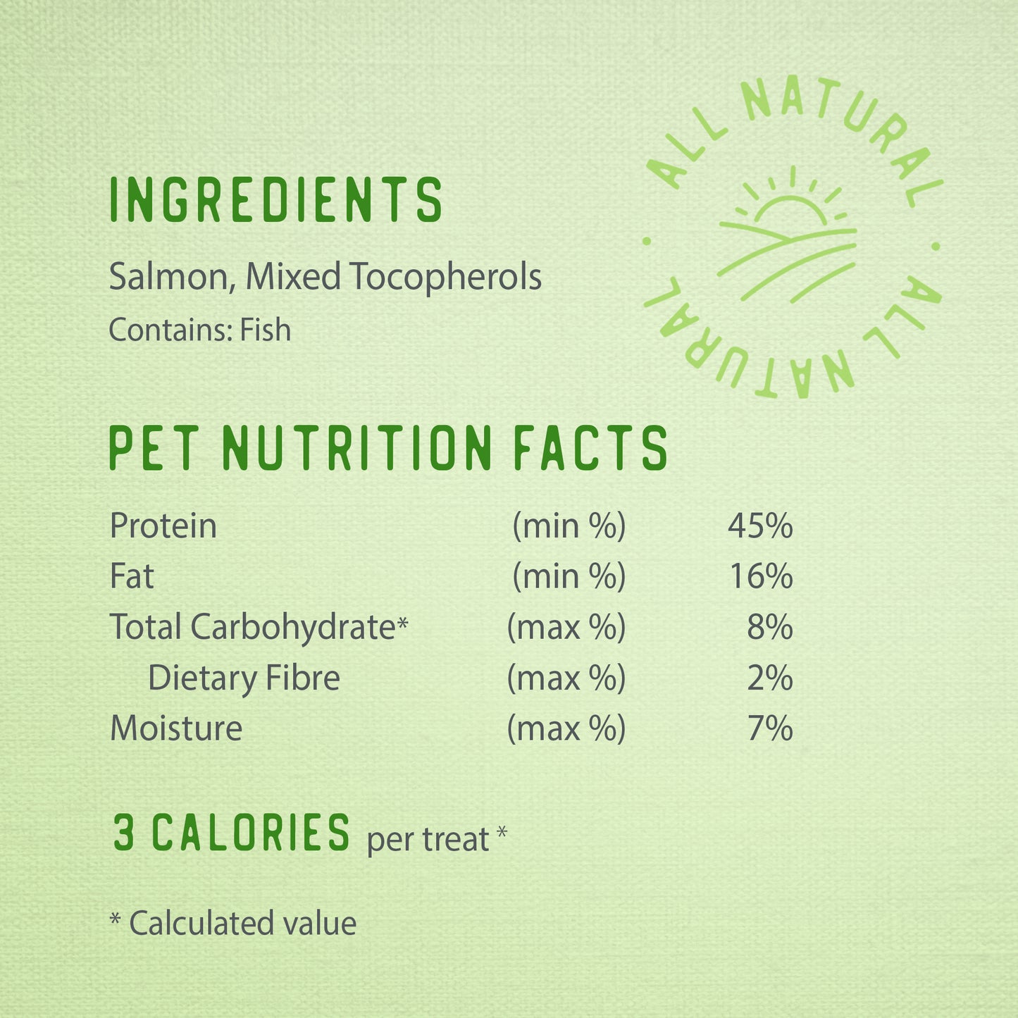 
                        
                          Freeze Dried Salmon Bites 90g
                        
                      