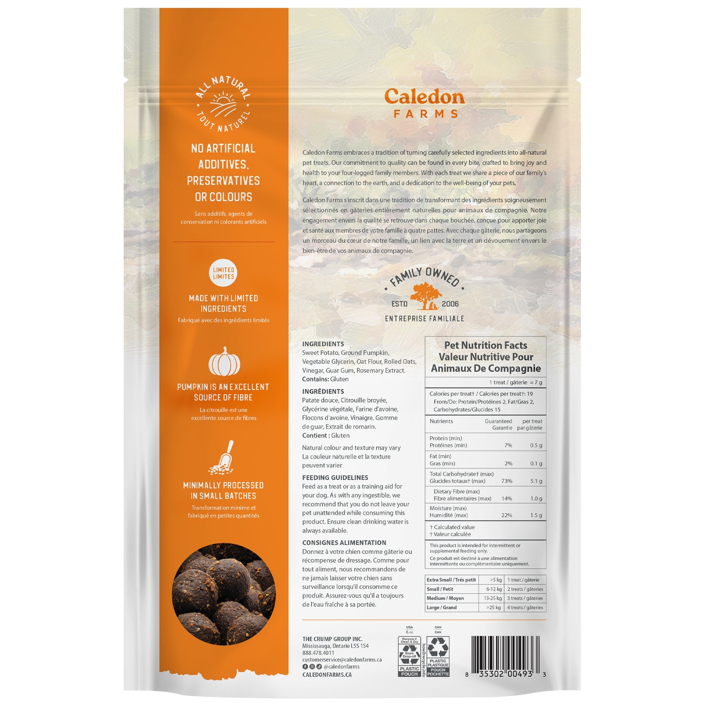 Baked Bites Pumpkin — Package Back