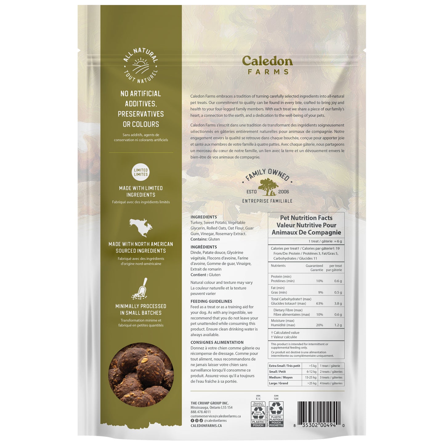 Baked Bites Turkey — Package Back