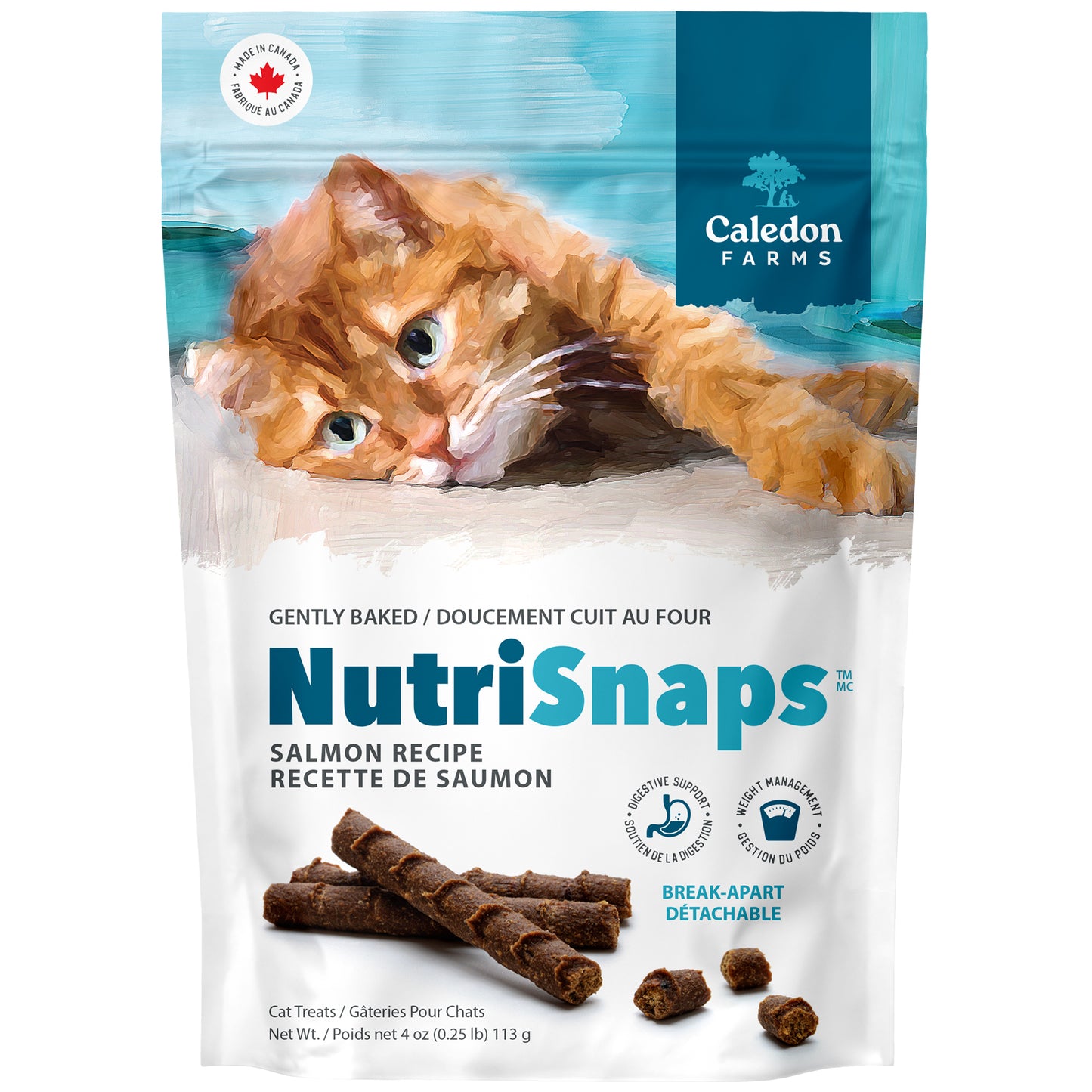 NutriSnaps Salmon Recipe — Package Front