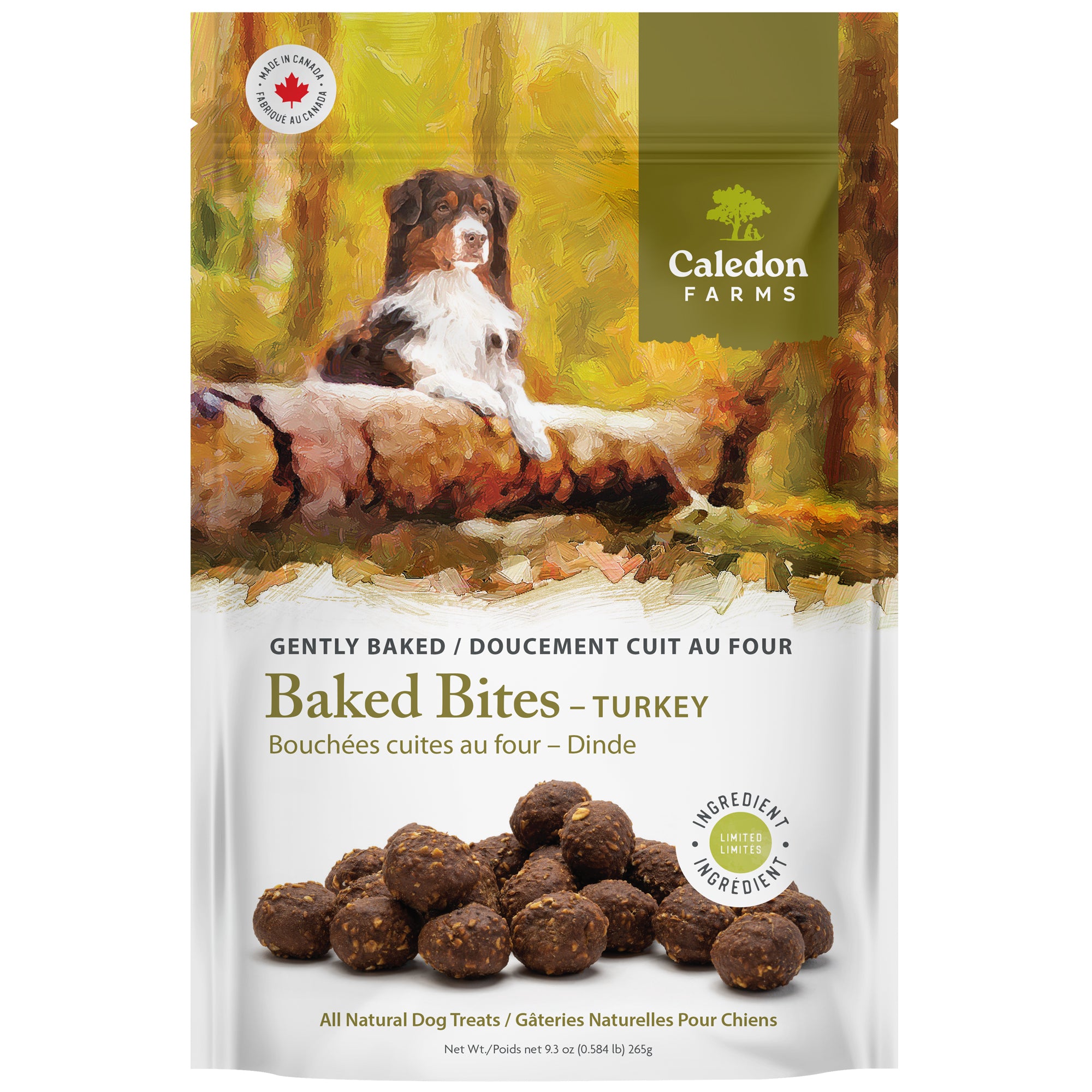 ドッグフード Collon Baked Bites Turkey 265g – Caledon Farms