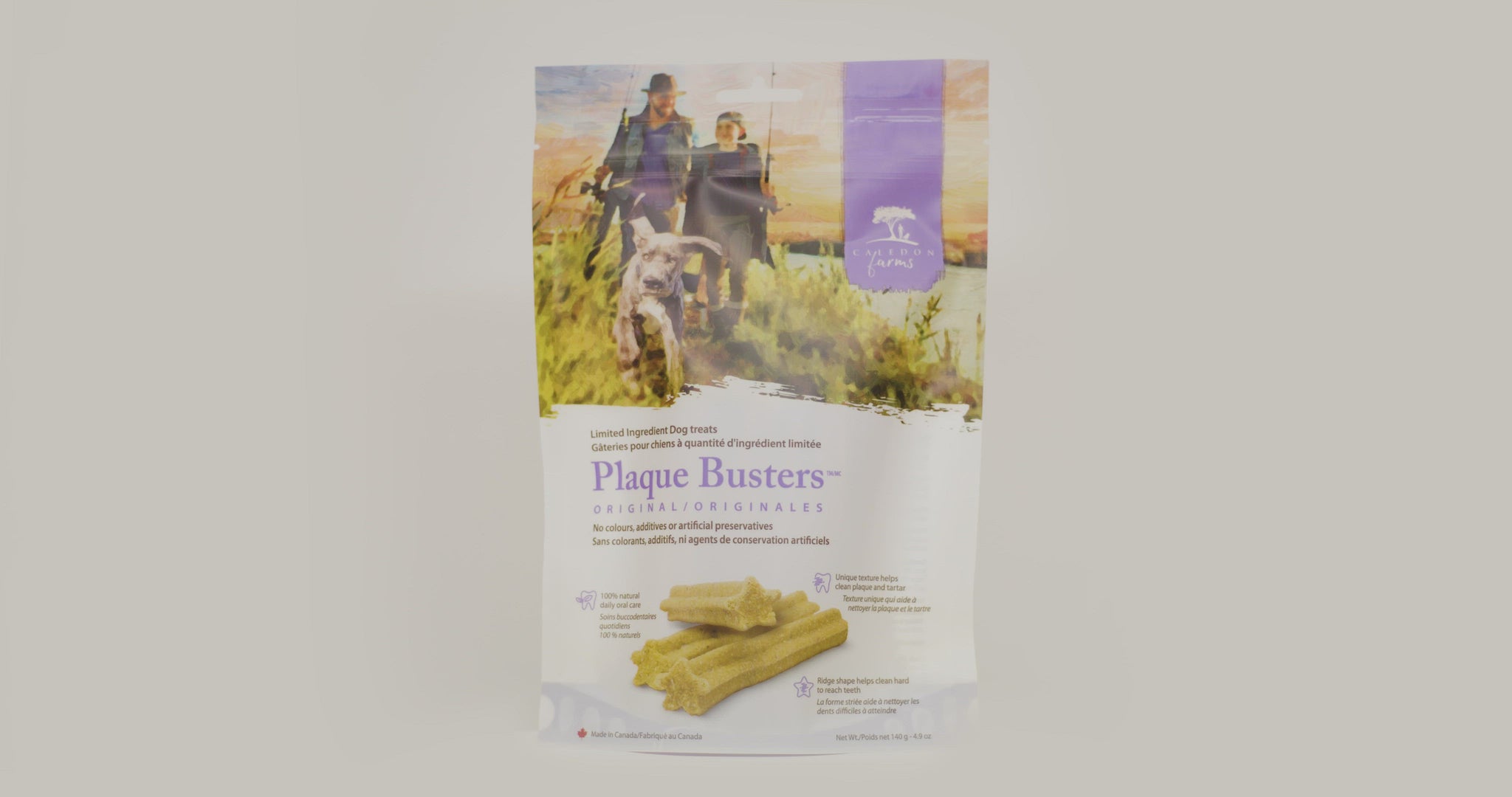 Original Plaque Busters Dog Treats Bag Rotational View